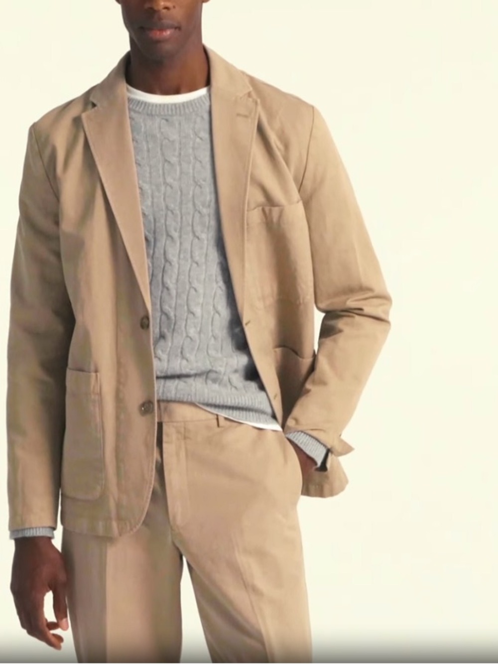 J. Crew Khaki Chore Suit - 42R& 34 - Picture 5 of 6